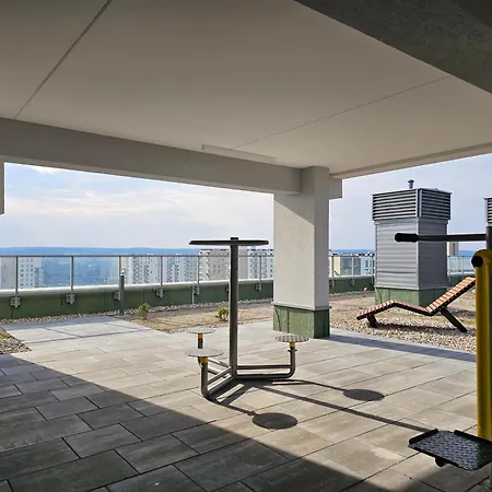 Baltic Panorama Sun Deck & Trening Rooftop Apartman Gdańsk
